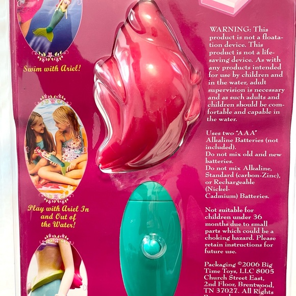 New RARE 13” Disney Princess Swimming Adventures Little Mermaid Ariel Doll - Picture 3 of 8